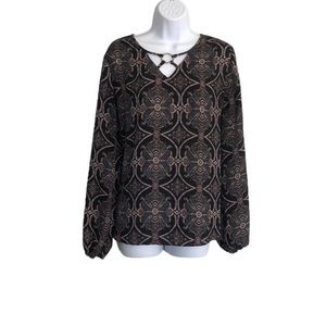 Est 1946 Paisley Printed Blouse Women’s Size L